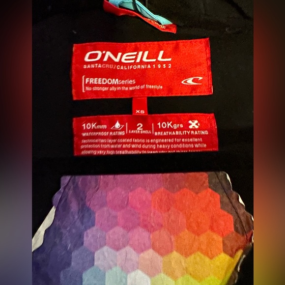 O’Neill Ski Snowboard Jacket Yellow Blue Size XS - Picture 9 of 11